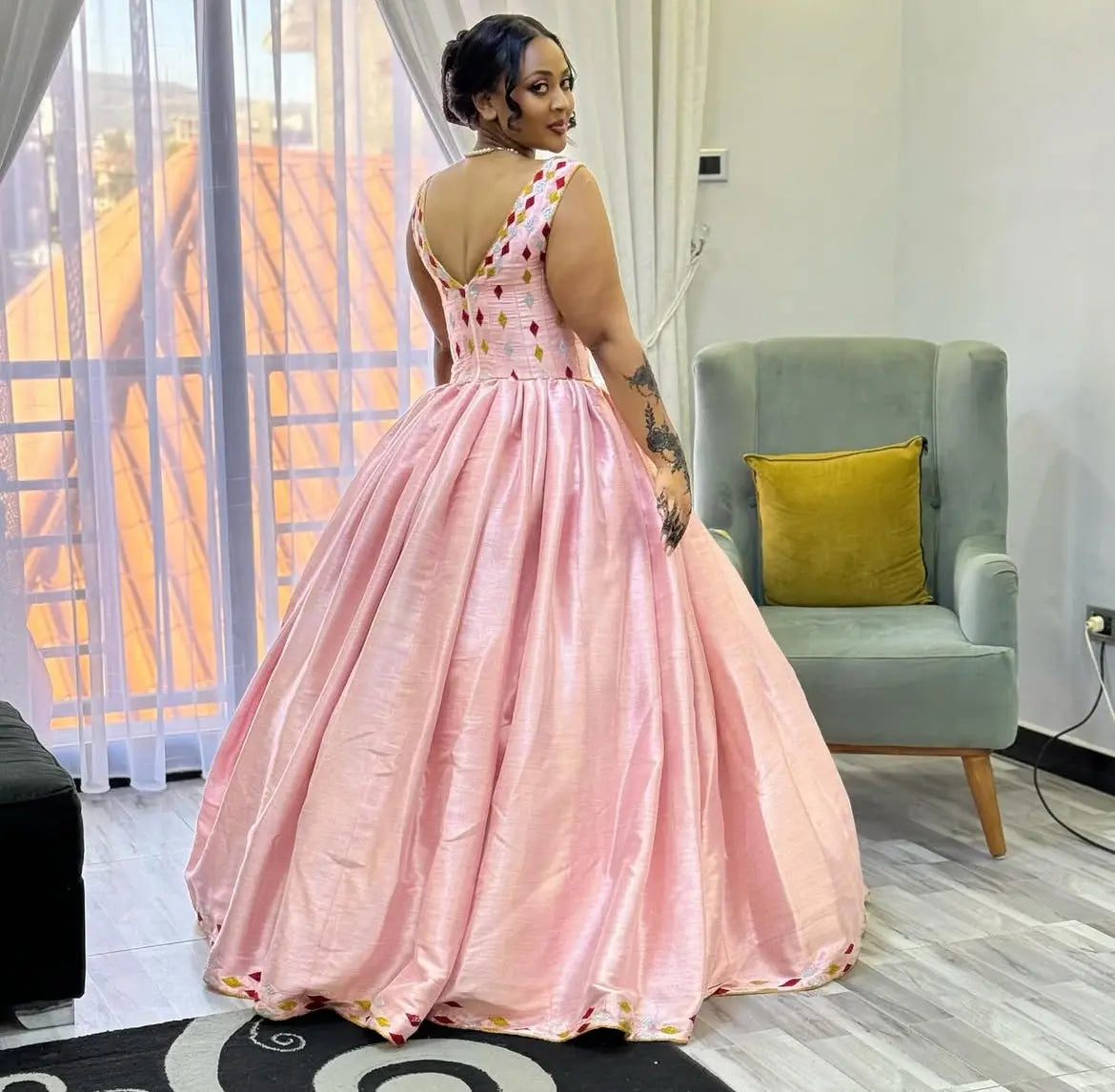 Ethiopian Wedding Dress - Habesha Bridal Wear - Classic Dress