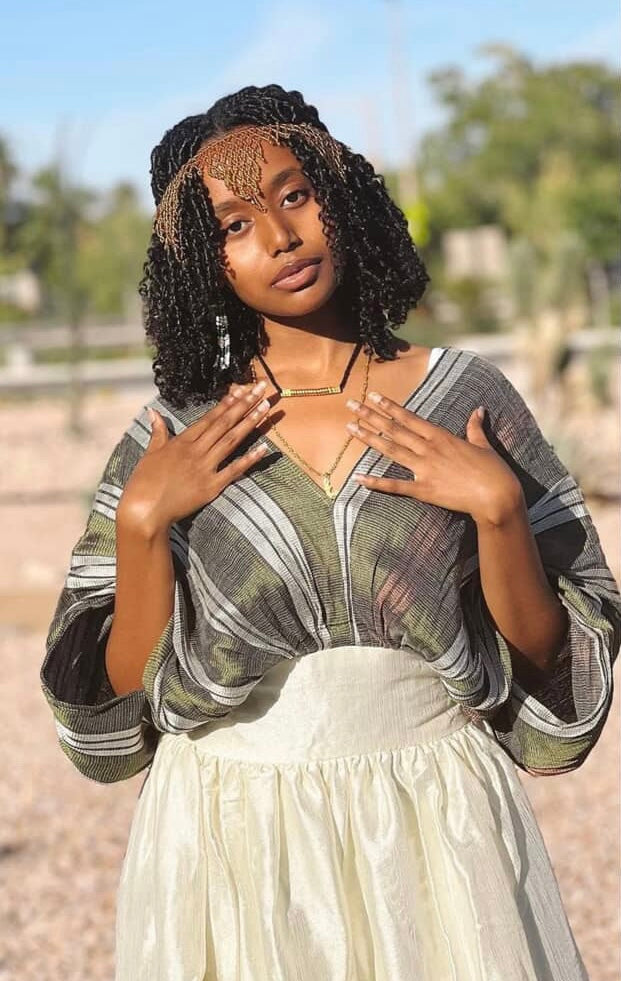 Elegant Oromo Cultural Dress for Women – Handcrafted Traditional Ethiopian Gown with Beautiful Border Embroidery | Perfect for Weddings, Holidays & Cultural Events