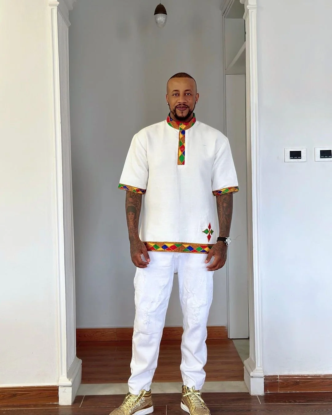 Modern Habesha Shirt - Ethiopian Clothing - Habesha Libs