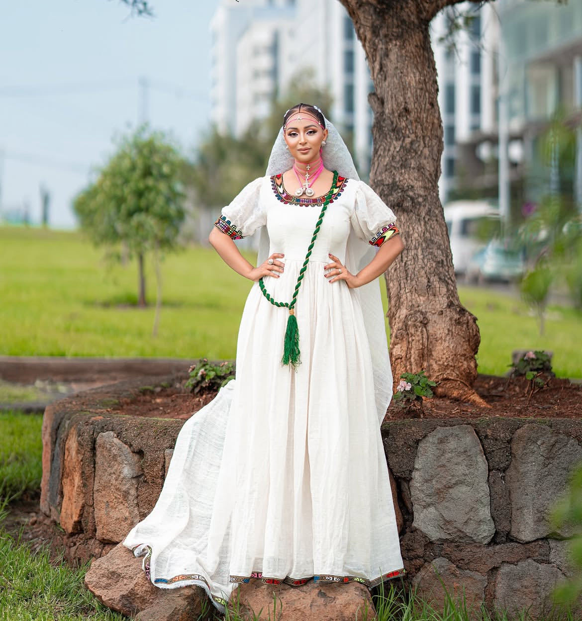 Beautiful Ashenda Dress – Traditional Habesha Dress for Ashenda Celebration Habesha Dresses Store