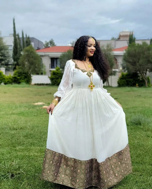 Elegant Habesha Kemis - Wedding Habesha Dress - Special Events