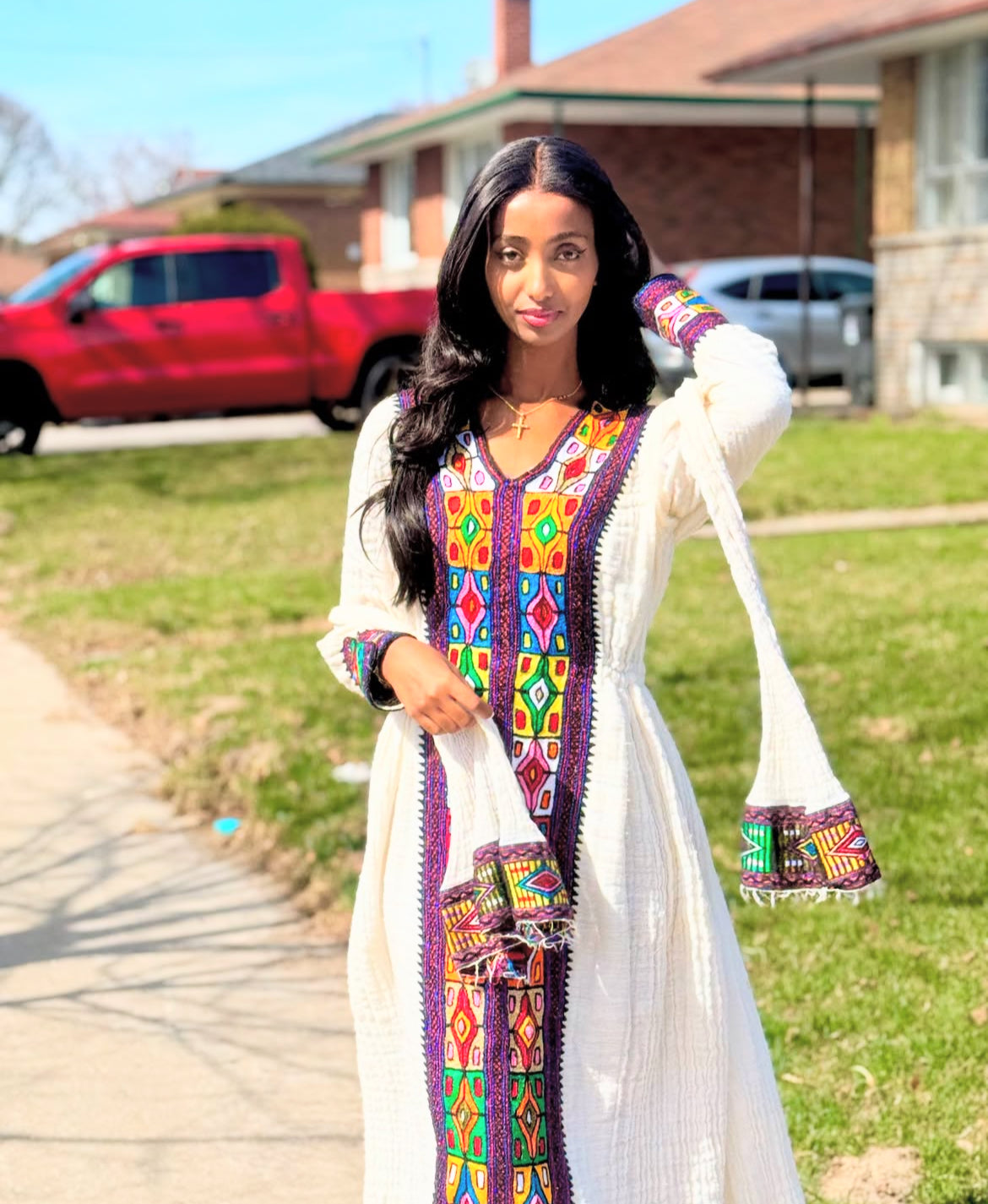 Elegant Traditional Ethiopian Dress | Axum Fetil yaab.habesha