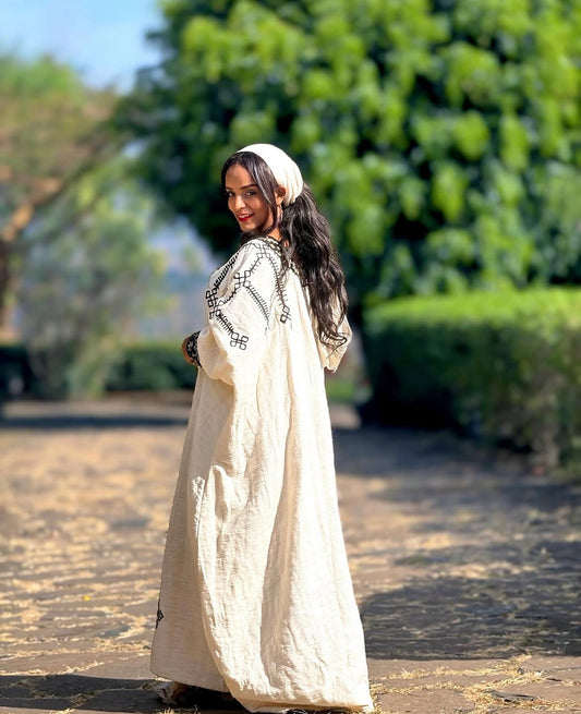 Ethiopian Habesha Dress - Gonder Fetil Kemis - Tibeb Dress