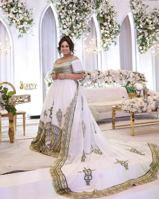 Ethiopian Wedding Dress - Habesha Bridal Wear - Classic Dress