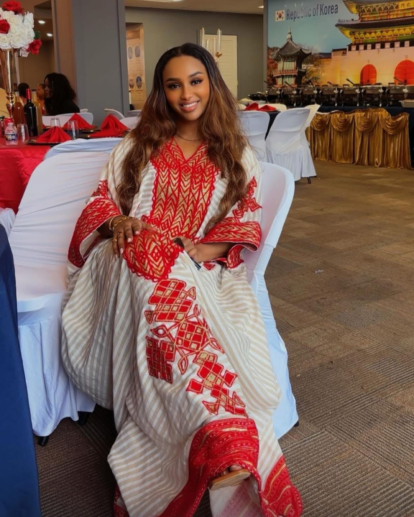 Gonder Fetil Habesha Dress - Ethiopian Kemis - Tibeb Embroidery Habesha Dresses Store Gonder Fetil Habesha Dress - Ethiopian Kemis - Tibeb Embroidery Habesha Dresses Store