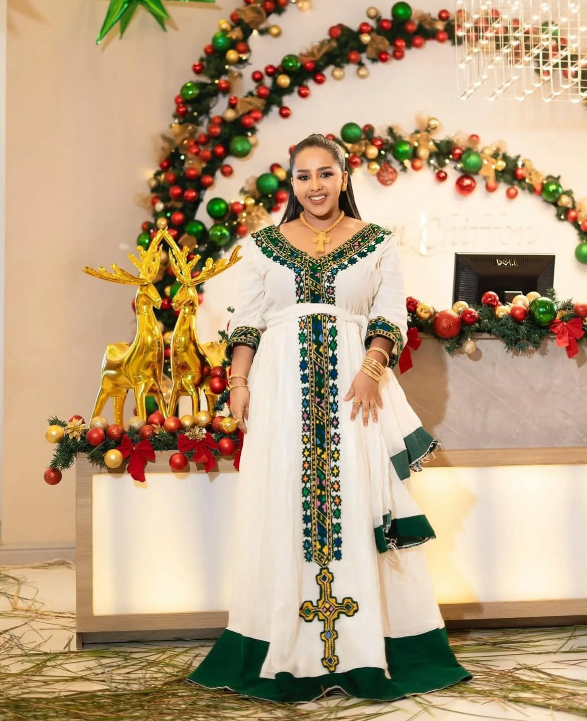 Habesha Dress - Elegant Ethiopian Fashion - Handwoven Quality