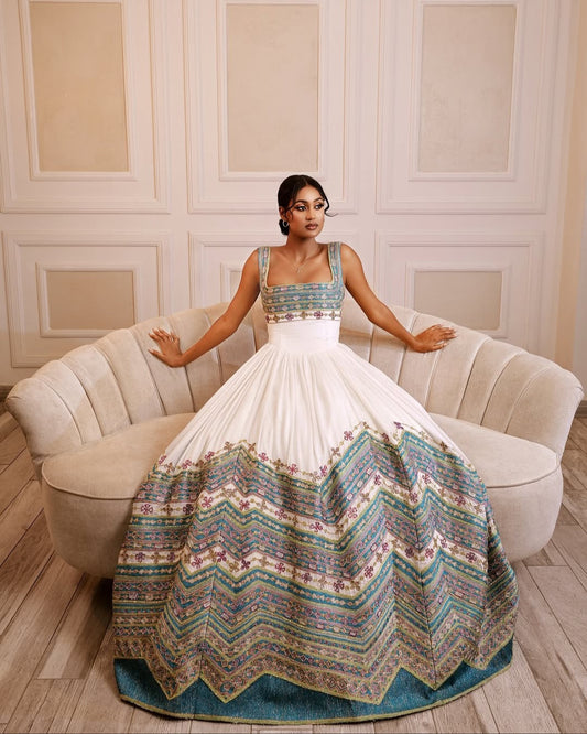 Cultural Elegance: Modern Habesha Dress for Special Occasions Bezawit