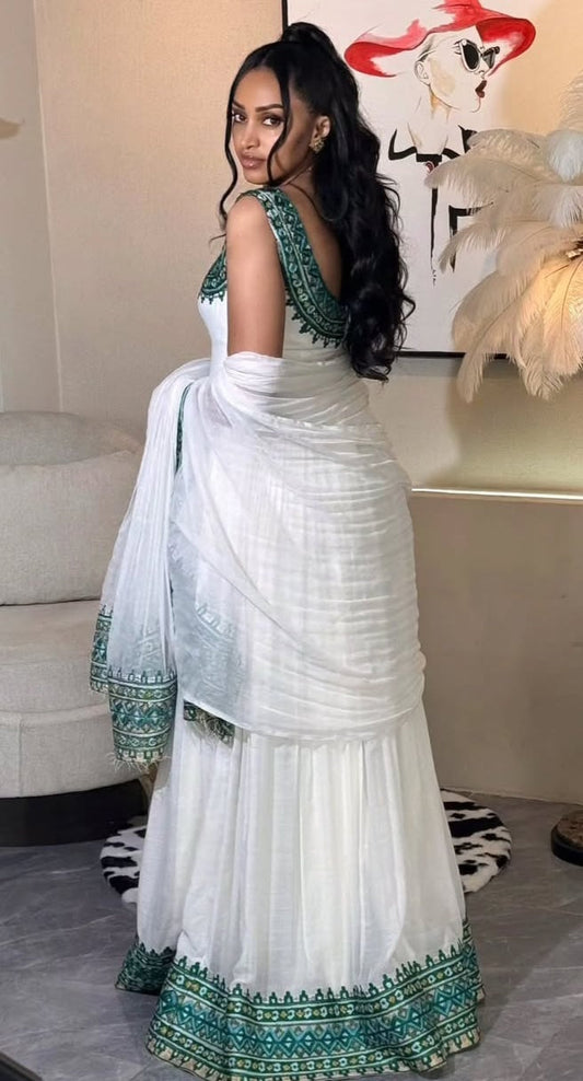 Eritrean Attire for Graduations - Cultural Habesha Dress for Women Bezawit