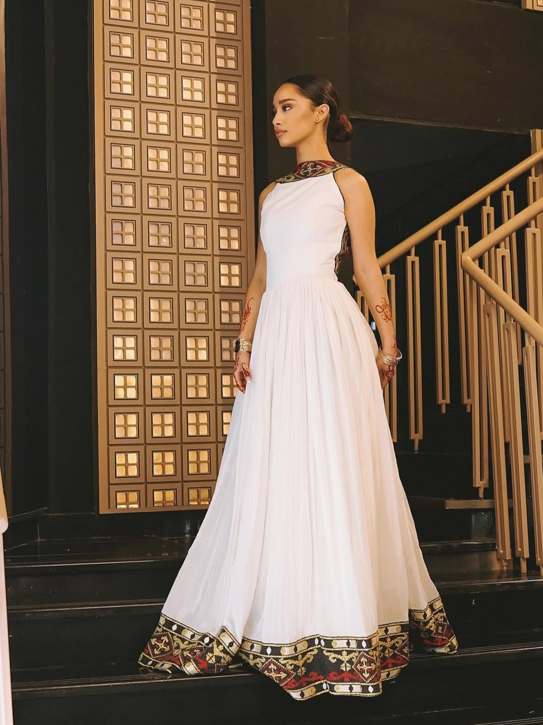 Habesha Dress - White Habesha Kemis with a Modern Twist