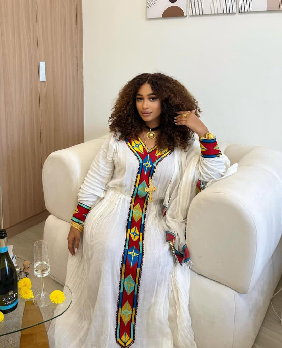 Habesha Dress - Simple White Cotton for Everyday Wear