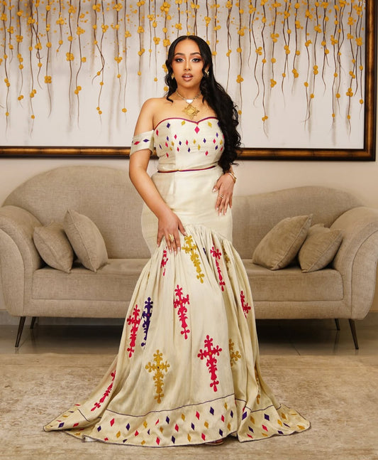 Ethiopian Dress - Authentic Ethiopian Wedding Libs