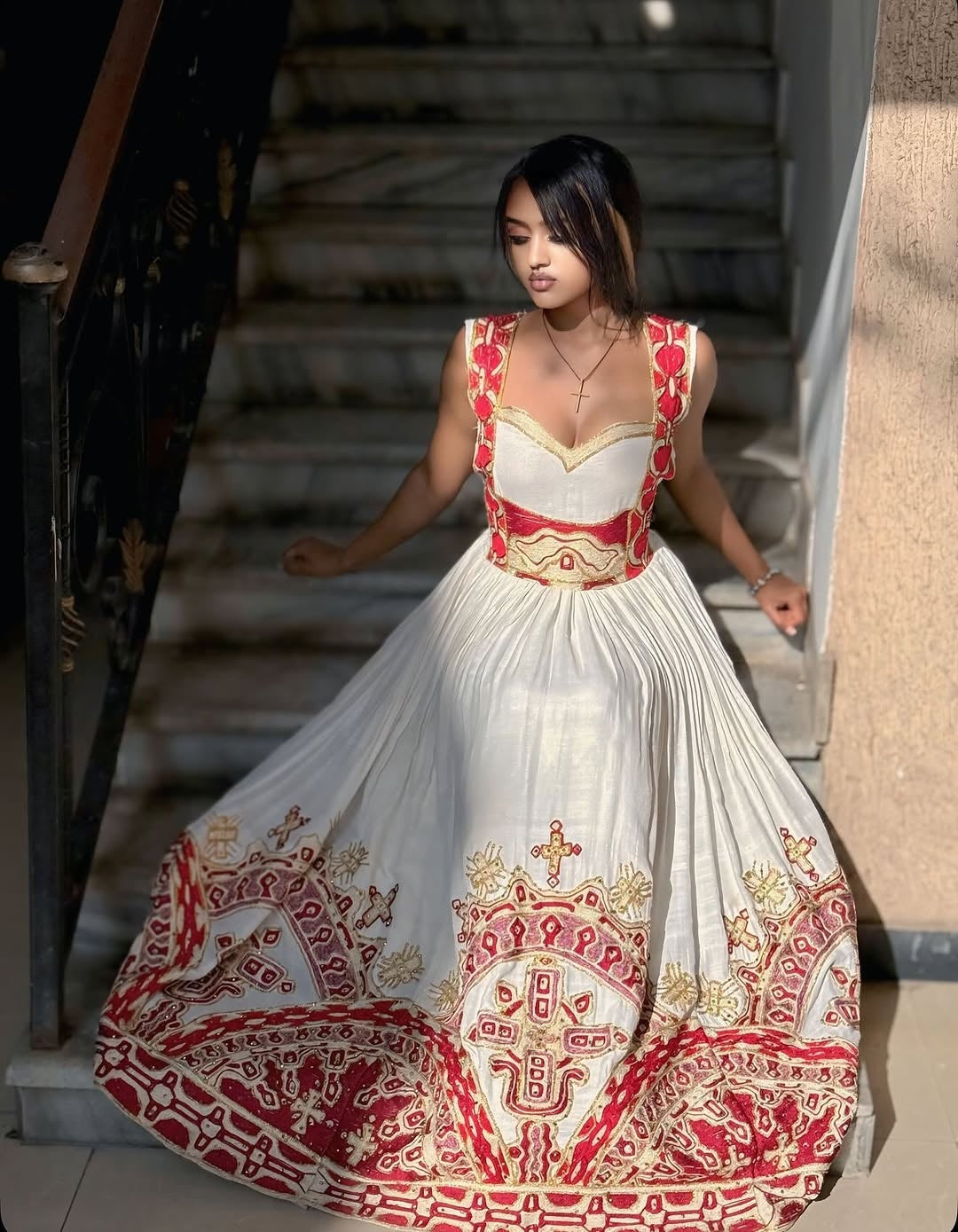 ethiopian dress for women Traditional Women's | Habesha Kemis Step into elegance with this stunning white Habesha dress Ethiopian Habesha Tibeb Telet God