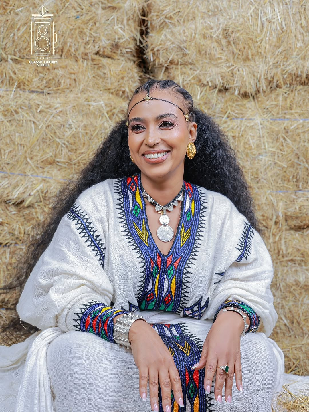 የጎንደር ፈትል የሐበሻ ቀሚስ – በጥልፍ የተሰራ የሀገር ባህል ልብስ