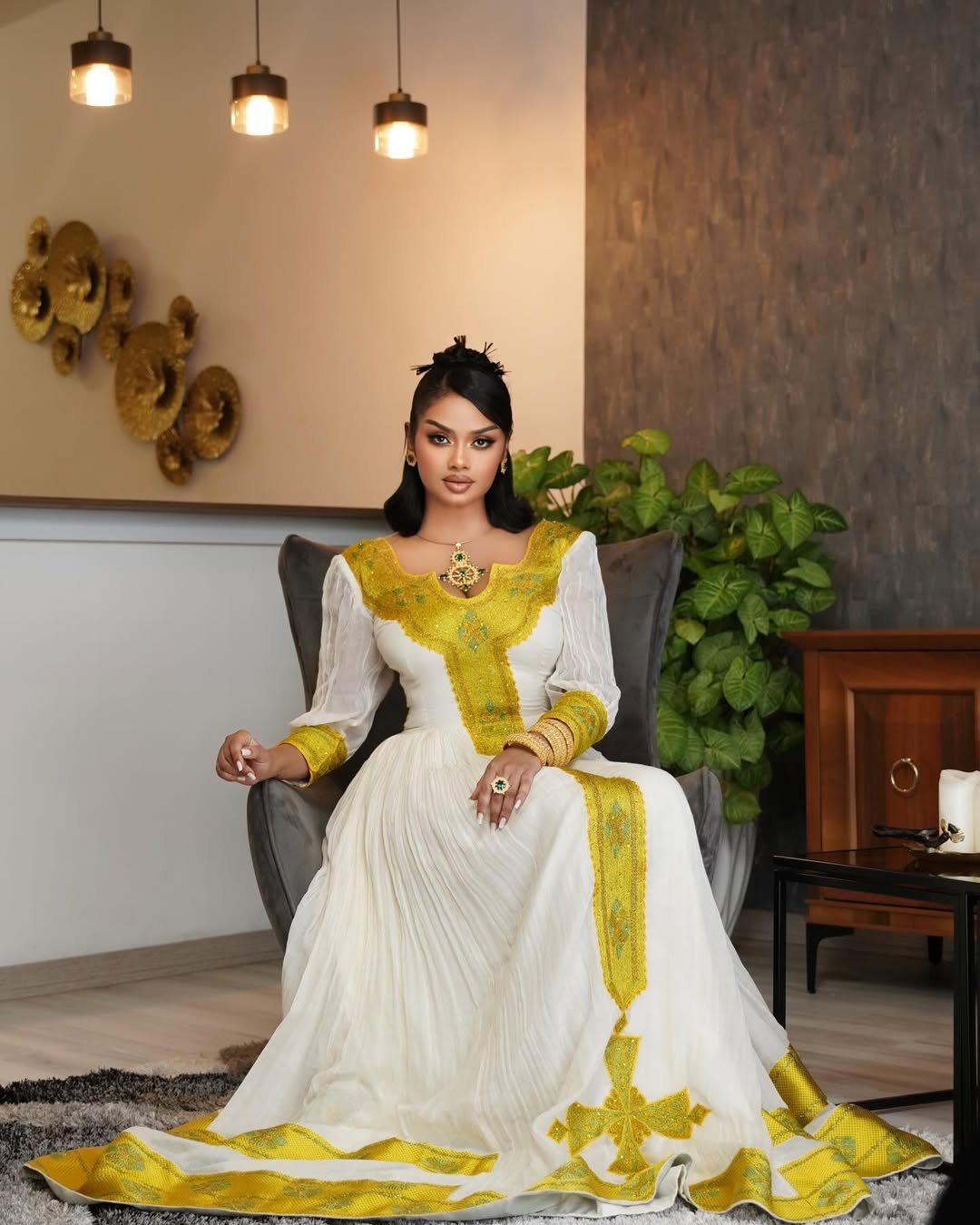 Elegant Ethiopian Traditional Dress | Authentic Habesha Kemis from a Trusted Ethiopian Store