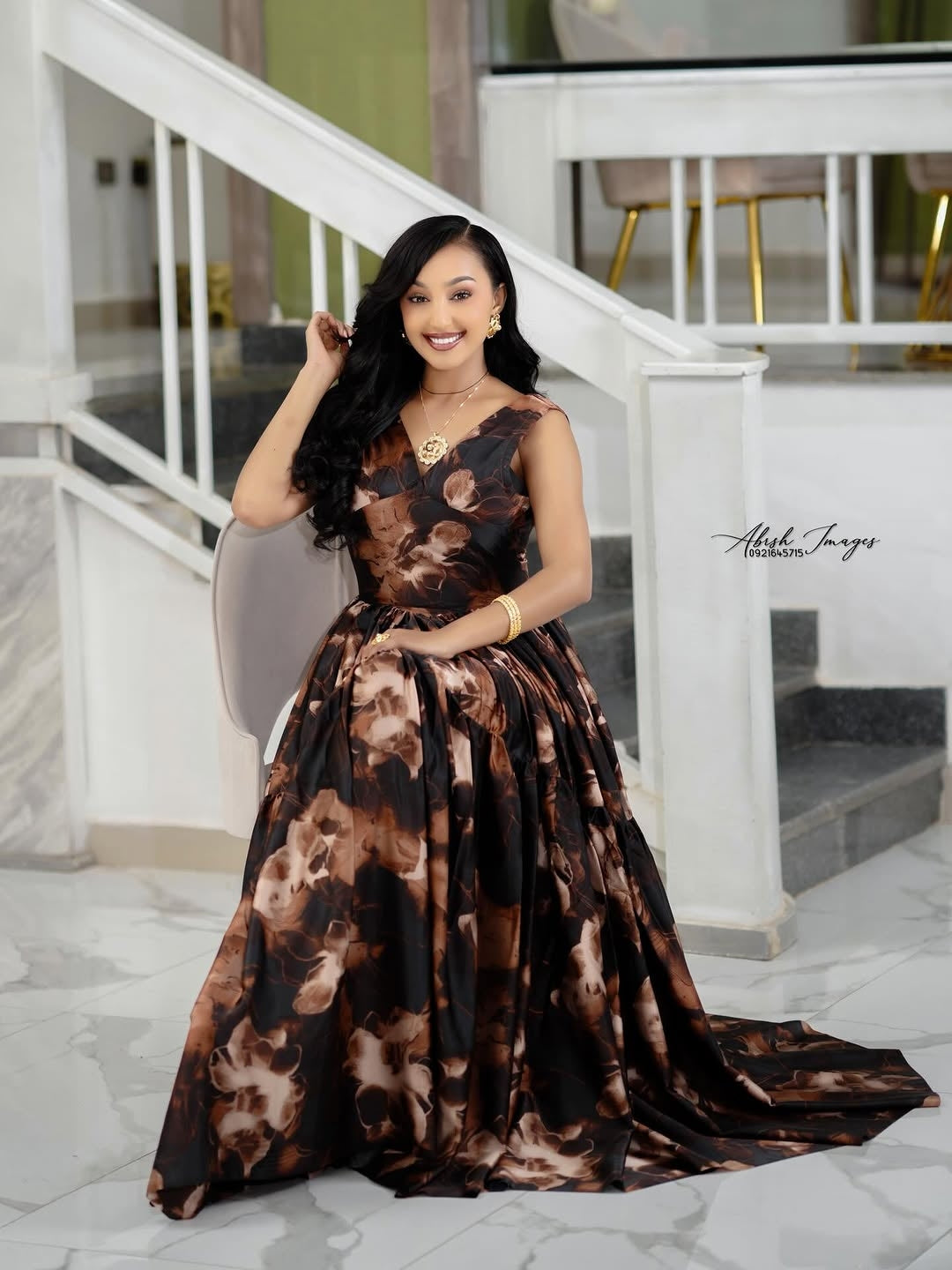 Brown Flowing Chiffon Habesha Dress Elegant Ethiopian Zuria for Wedd Habesha Dresses Store Brown Flowing Chiffon Habesha Dress Elegant Ethiopian Zuria for Wedd Habesha Dresses Store
