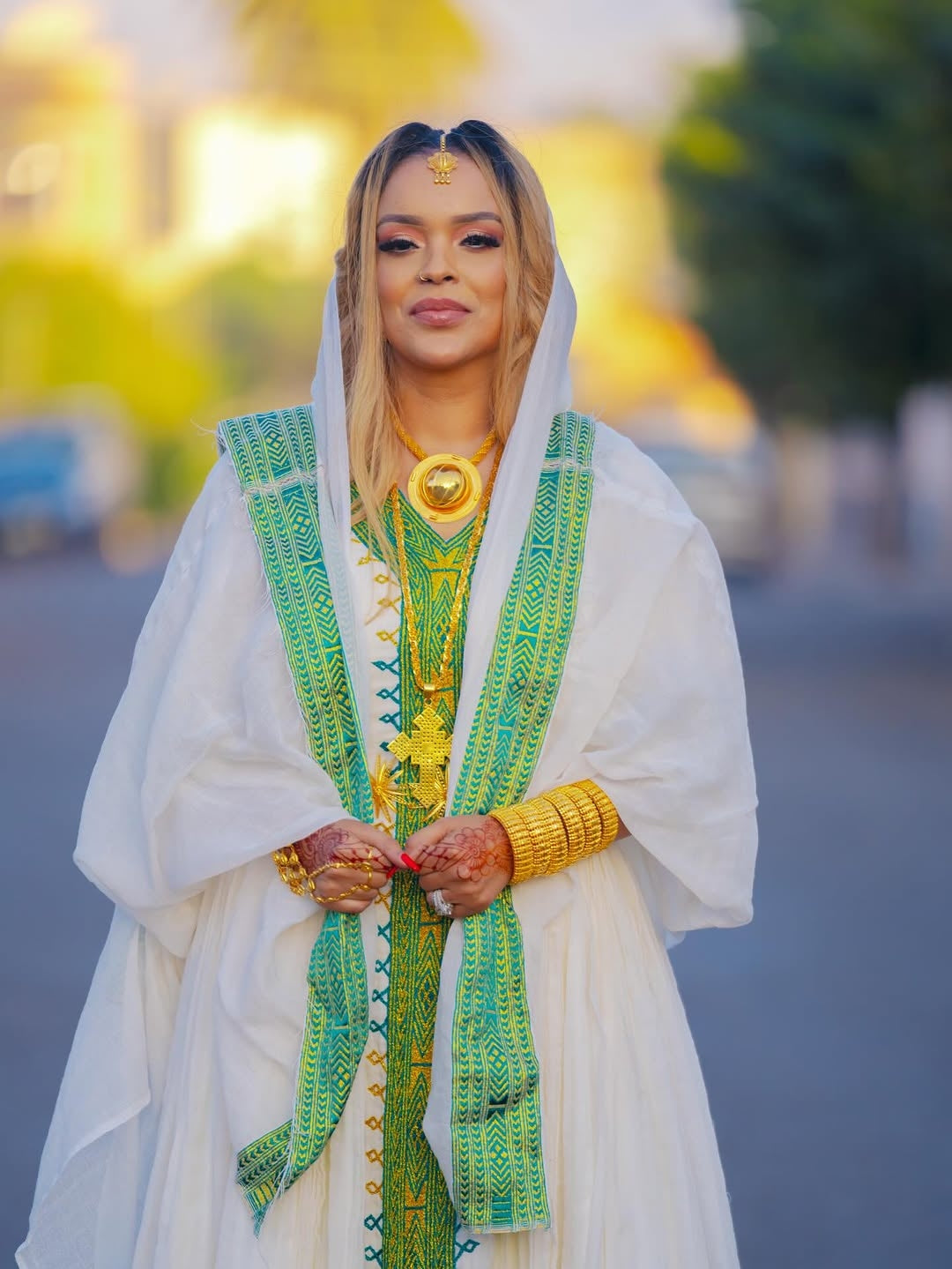 fashion new style ethiopian traditional dress Green Habesha Libs – Elegant Ethiopian Traditional Dress for Weddings,