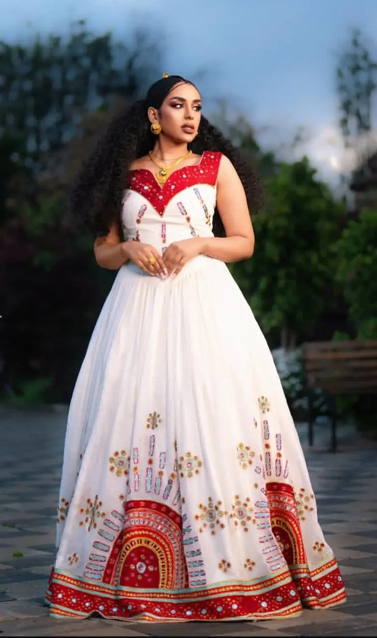 Red-Habesha-Dresses-Kemis Habesha Dresses Store