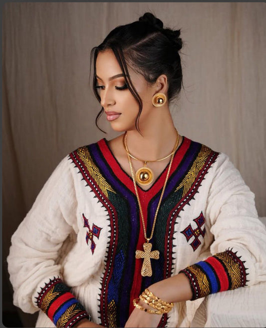 Beautiful and Elegant Traditional Ethiopian Dress | Axum Fetil yaab.habesha