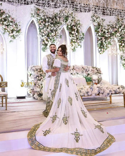 Ethiopian Wedding Dress - Habesha Bridal Wear - Classic Dress