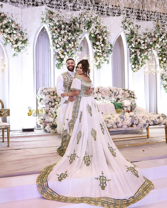 Ethiopian Wedding Dress - Habesha Bridal Wear - Classic Dress