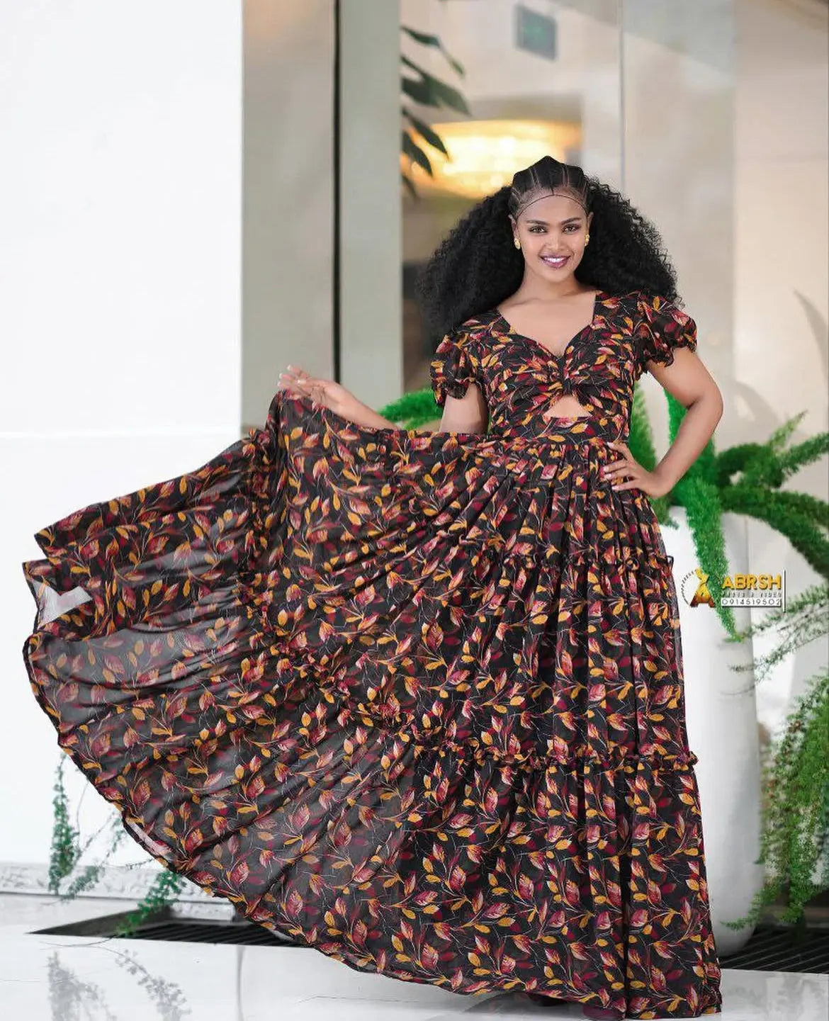 Ethiopian Chiffon Dress - Stylish Shifon Dress - Habesha ሽፎን