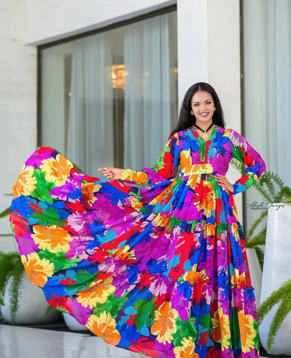 Ethiopian Chiffon Dress - Habesha Shifon - Stylish Dress