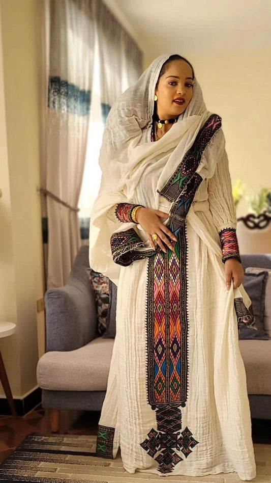 Beautiful Traditional Ethiopian Dress | Axum Fetil
