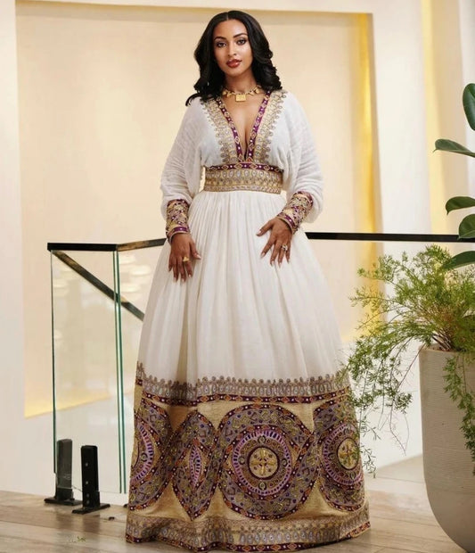 Elegant Habesha Wedding Dress
