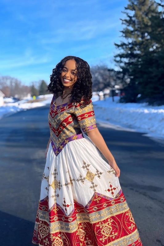 Ethiopian Dress – Elegant Traditional Habesha Dress for Women