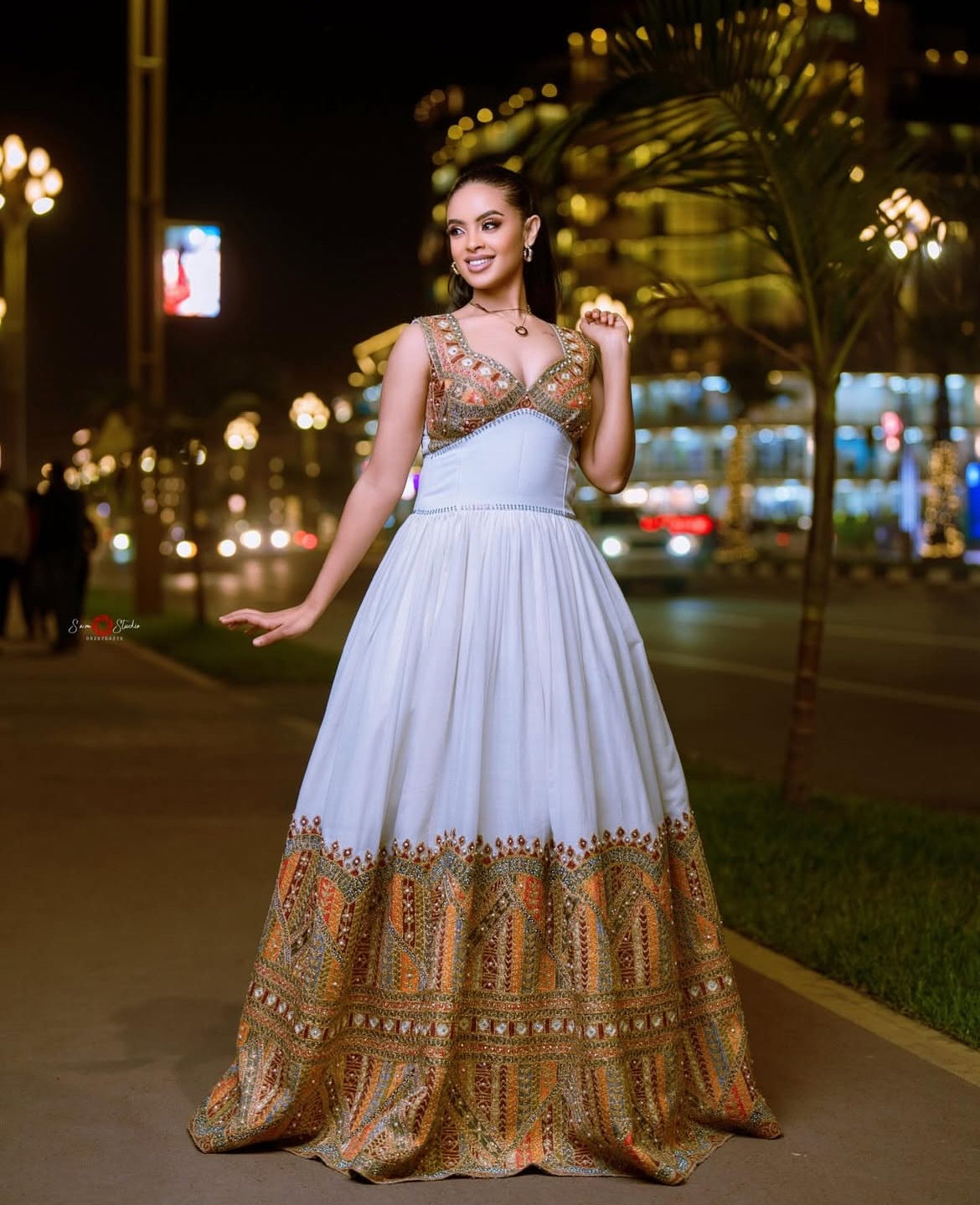 Elegant Habesha Dress - Handwoven Ethiopian Dress - Weddings & Events