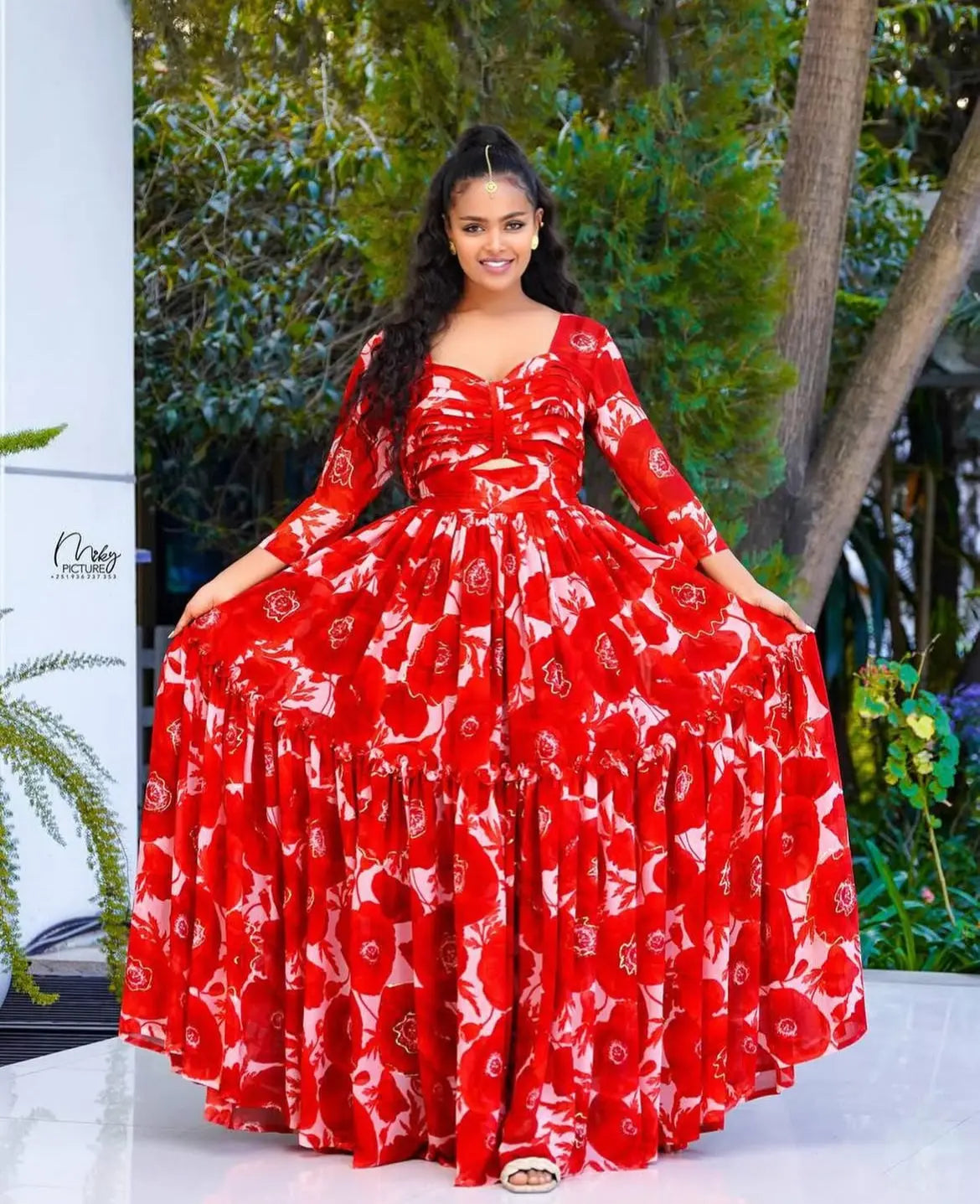 Ethiopian Chiffon Dress - Habesha Shifon Dress - Stylish Dress