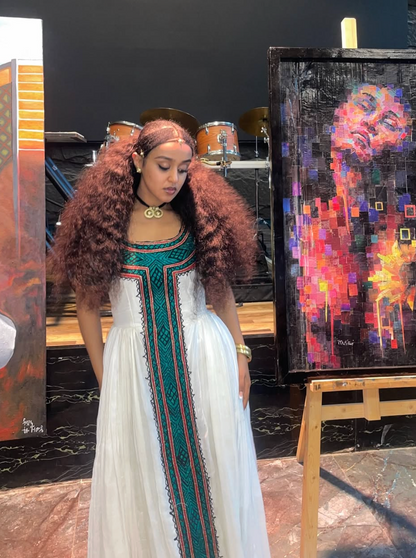 Modern Light Blue Habesha Zuria – Custom Tailored & Handmade