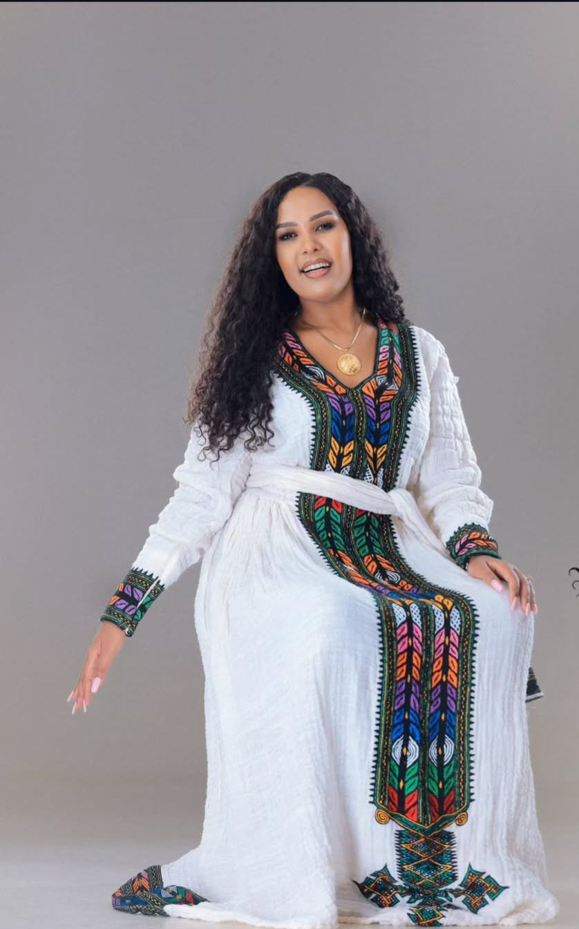 Majestic Gonder Fetel: A Colorful Zuria for Celebrations Bezawit