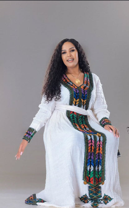 Majestic Gonder Fetel: A Colorful Zuria for Celebrations Bezawit