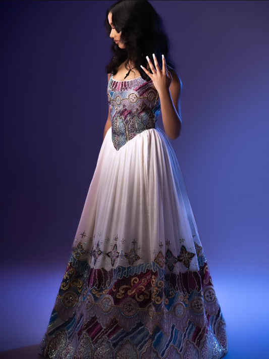 Habesha Libs – habesha wedding dress with elegant purple tibeb for women