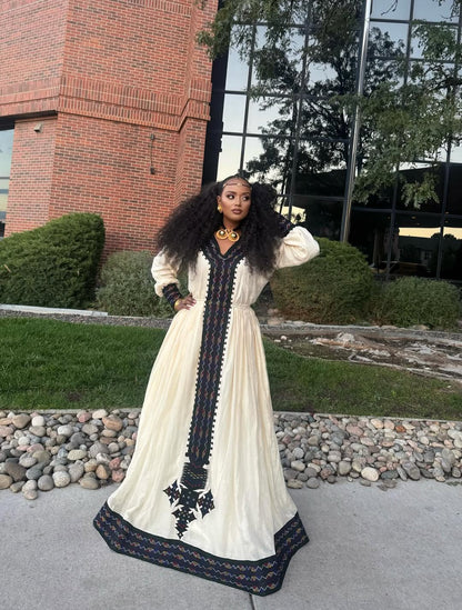 Habesha Kemis - Elegant Traditional Dress for Eritrean & Ethiopian Women