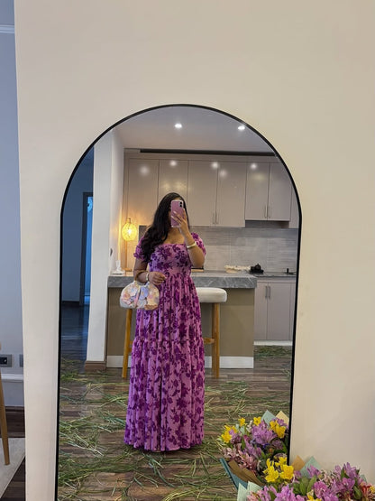Pink Habesha Chiffon Dress – Lightweight Ethiopian Shifon for Weddings