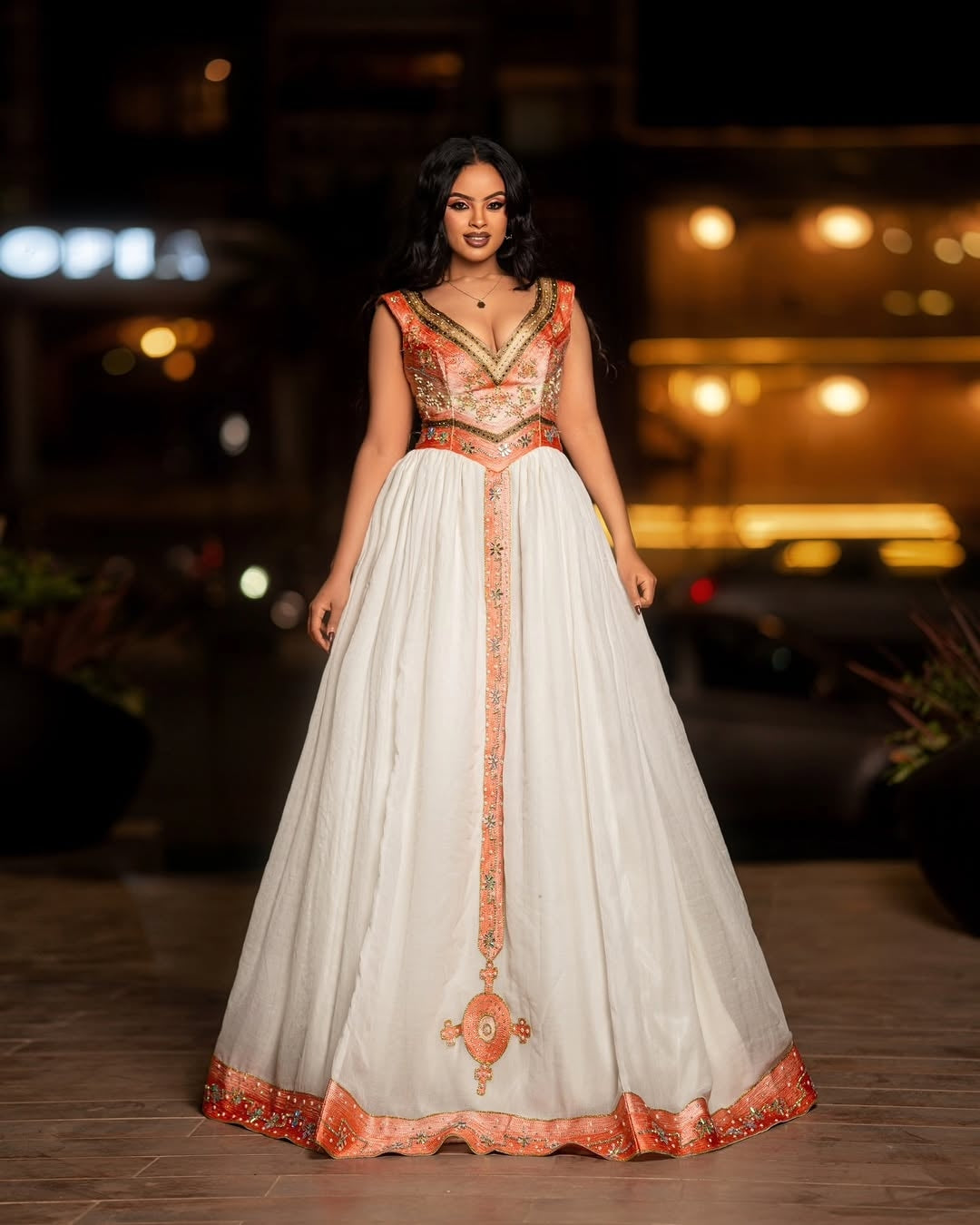 Gold Habesha Kemis – Luxury Ethiopian Traditional Wedding Dress for Bridal Elegance