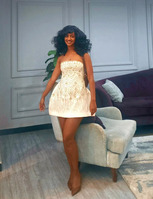 Kal Queen Closet White Habesha Wedding Dress – Traditional Design for Weddings
