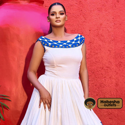 Ethiopian Traditional Dress - Habesha Kemis - Modern Elegance