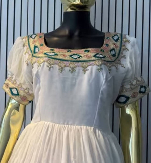 Simple Habesha Dress – Traditional Ethiopian Dress for occassion