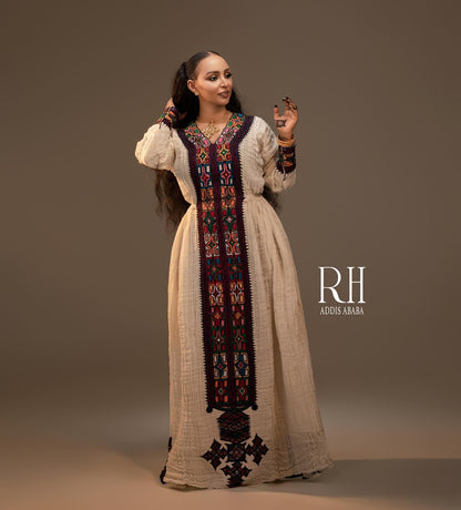 RH Addis Ababa Red Axum Fetil – Refined Habesha Dress  Weddings Wear