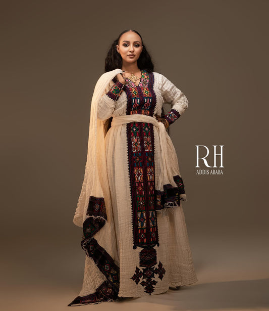 RH Addis Ababa Red Axum Fetil – Refined Habesha Dress  Weddings Wear