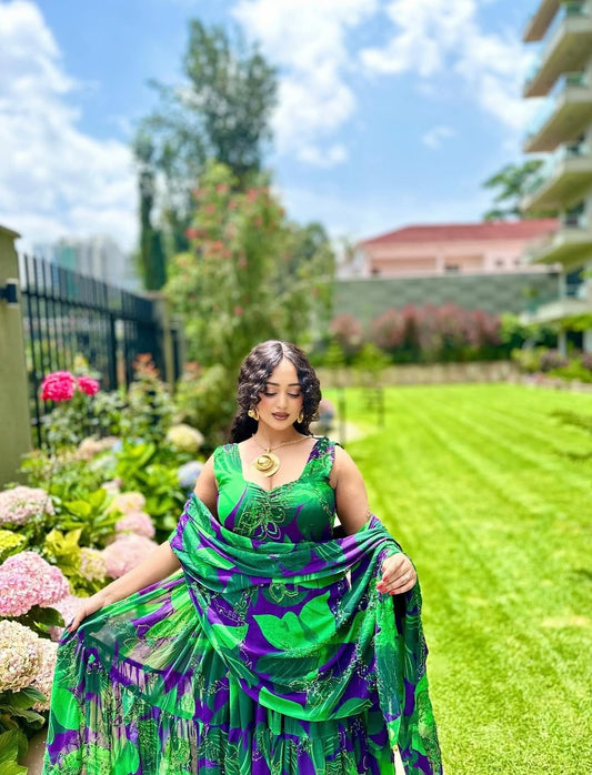 Habesha Chiffon Dress